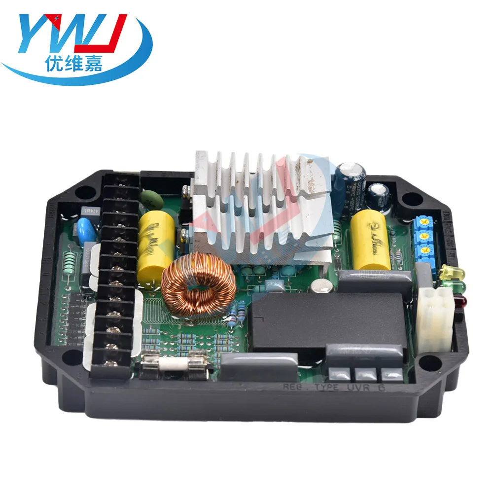 Фото Регулятор напряжения UVR6 AVR Mecc Alte для генераторов, стабилизатор, 1-3-фазный регулятор для дизельных генераторов Mecc Alte, запчасти №5