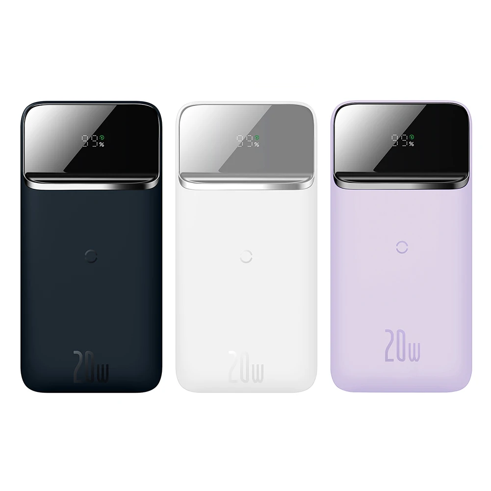 

Baseus PPCXW10 Magnetic Wireless Charger 20W 10000mAh Quick Charging Power Bank for iPhone 12 Huawei Xiaomi External Battery