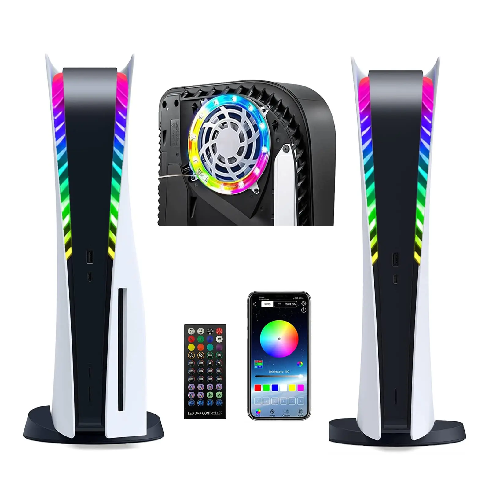 

RGB шатер, функция пикапа Llamp для консоли PS5 Symfony, несколько эффектов светодиодный Ной подсветкой