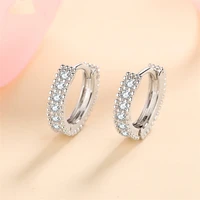 sherich real moissanite diamond full diamond earrings shiny luxury 925 sterling silver women noble elegant fashion jewelry gift