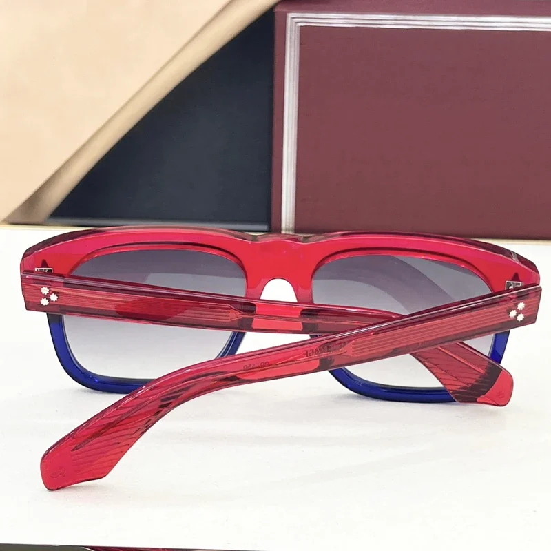 Очки солнцезащитные мужские и женские квадратные в ретро стиле с большой оправой