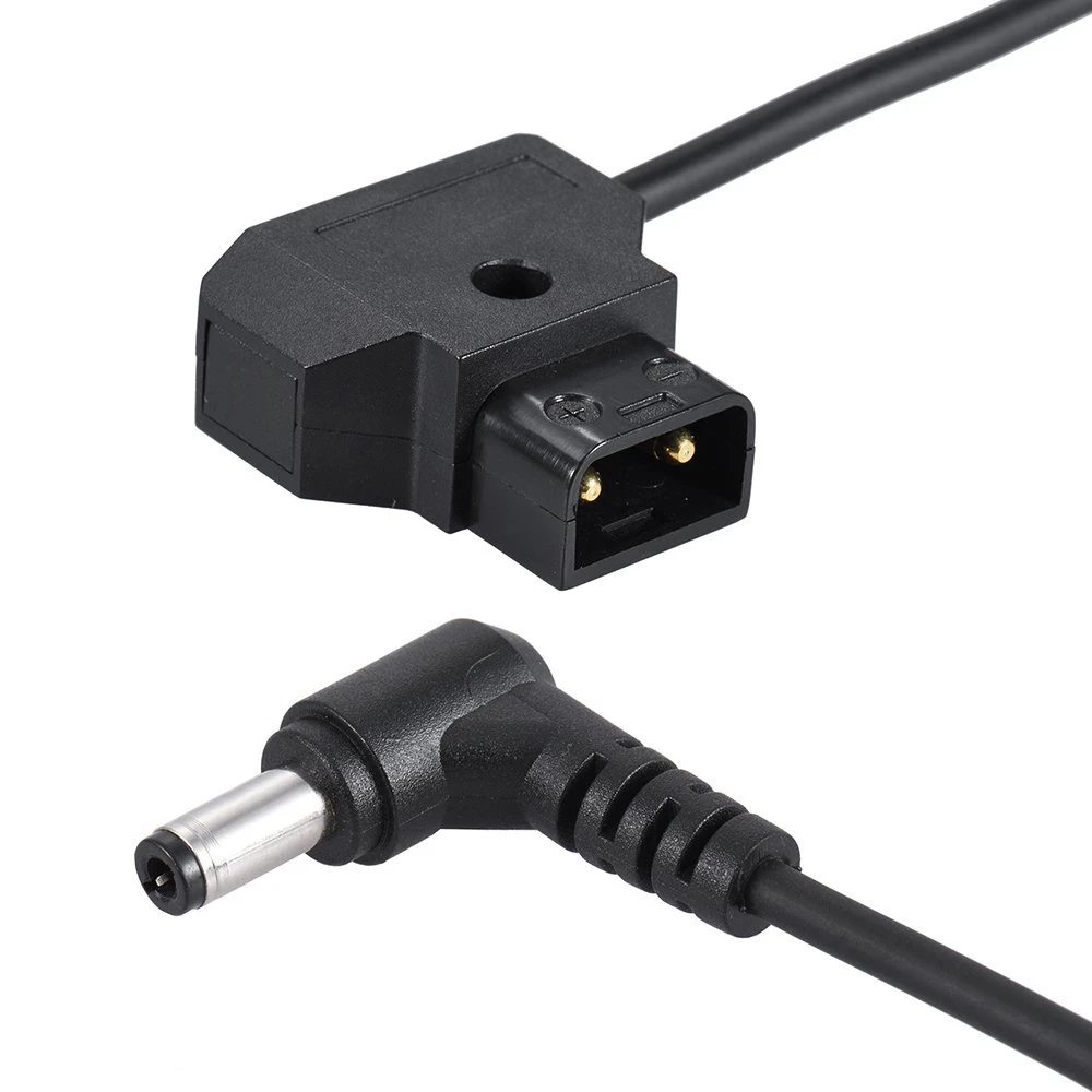 Фото Кабель-удлинитель Y23A-Coiled 1M/3.28Ft D-Tap 2Pin Male на DC 5.5 x 2.1мм, эластичный, для аккумулятора Anton V-Mount и DSLR-кейджей №2