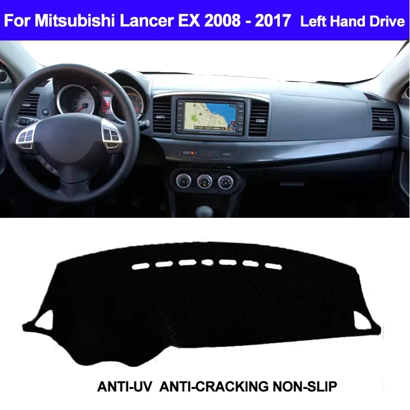 

Auto Mat Sun Shade Carpet Dashboard Cover For Mitsubishi Lancer EX 2008 2009 2010 2011 2012 - 2015 2016 2017 Dashmat Dash
