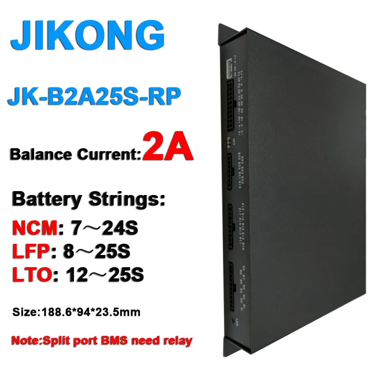 

JK Active Balance Smart BMS 7S to 25S Relay 600A to 1000A CAN Li-ion Lifepo4 LTO Battery Protection Board Bluetooth APP 20S 16S