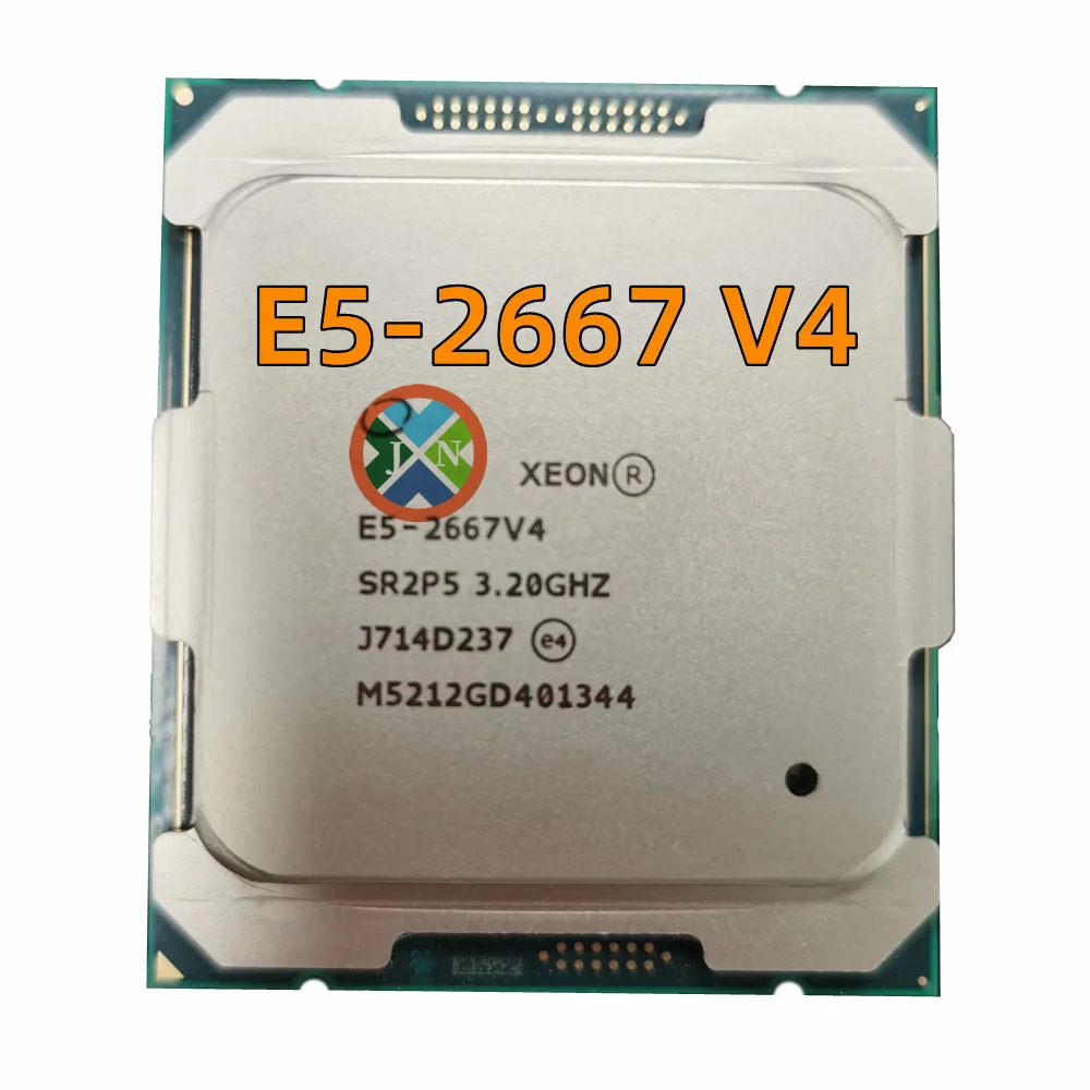 Центральный процессор XEON E5 2667 V4, б/у, 8 ядер, 3,2 ГГц, 25 Мб, L3 CACHE, 135 Вт, SR2P5 LGA 2011-3