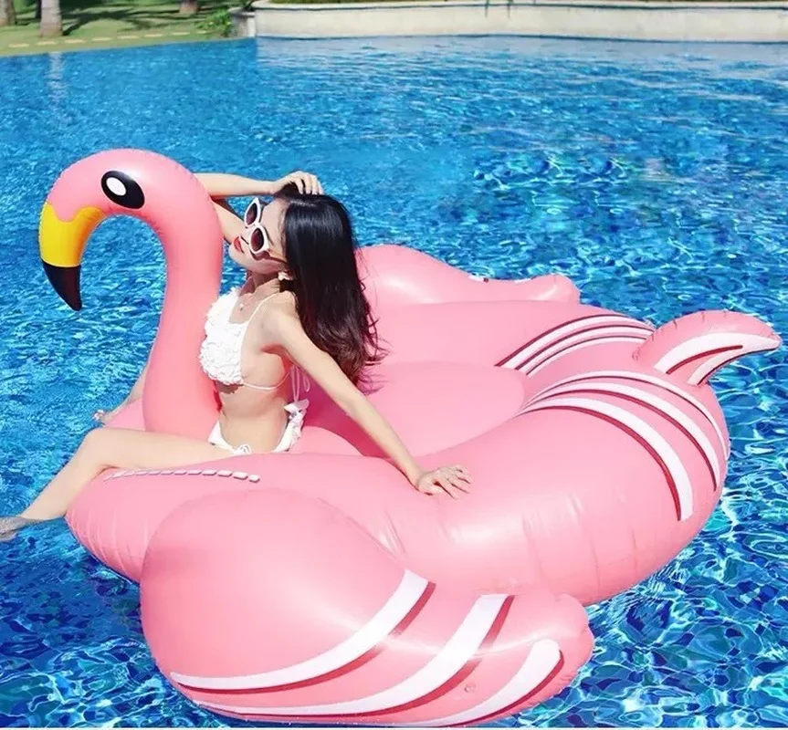 Air Mattresses Inflatable Giant Pegasus Flamingo Floating Rideable Swimming Pool Toy Float Raft for Diving Swimming Colorful