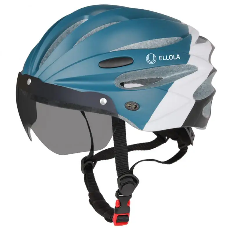 

Cycling Helmet With Goggles Mountain Road Helmet For Electric Scooter MTB Kask Motorcycle Helmet Ultralight Bike Safety Helmet