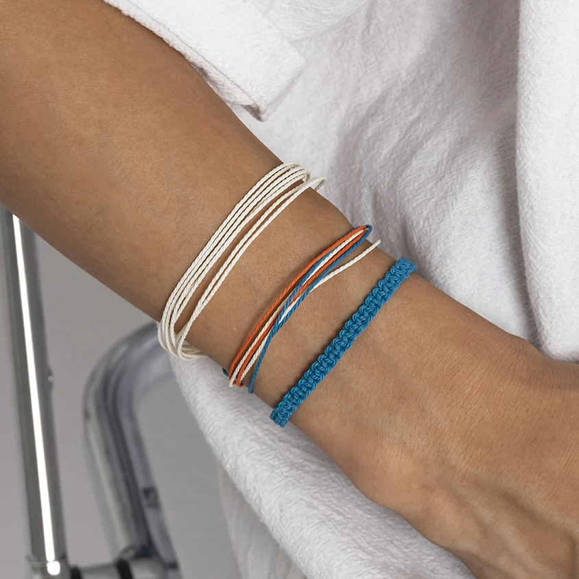 

Bohemian Blue Woven Rope String Bracelets Set on Hand for Men Cotton Handmade Braided Bracelet Lucky Friendship Couple Jewelry
