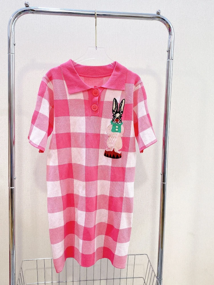 

2022 Summer New Niche Sweet Temperament Slim Polo Dress women sexy tops graphic t shirts