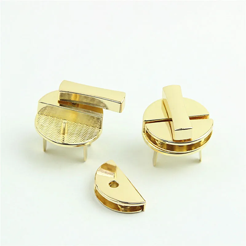 10Pcs 30mm Round Metal Bag Snap Lock Handbag Clasps Closure Buckle DIY Purse Pushed Locks Bags Replacement Hardware Accessories