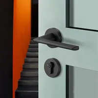 Household Handle Door Handle Door Bedroom Hardware Lock Bathroom Mute European-style Door Lock Split Lock