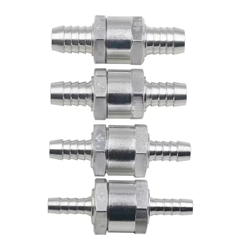

One Way 6/8/10/12/14/16mm 6 Size Valves Aluminium Alloy Fuel Non Return Check Valve One Way Fit Carburettor Wholesale Price