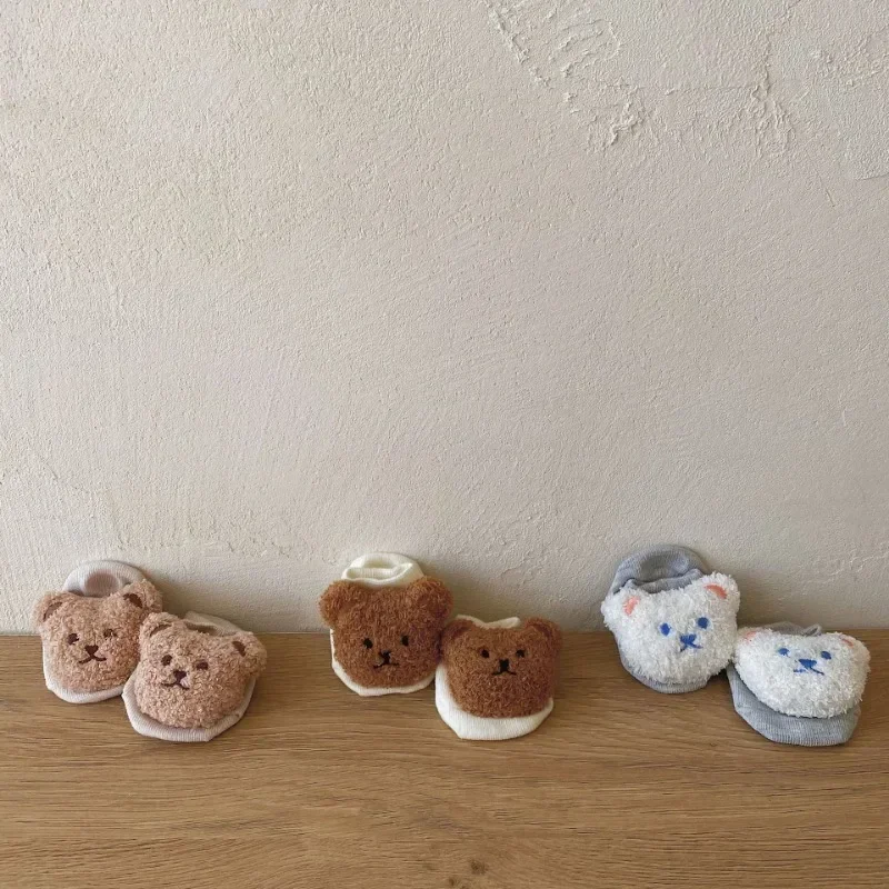 

Милые детские напольные носки для девочек, противоскользящие эластичные носки для малышей, обувь для первых шагов, мягкая подошва для новорожденных