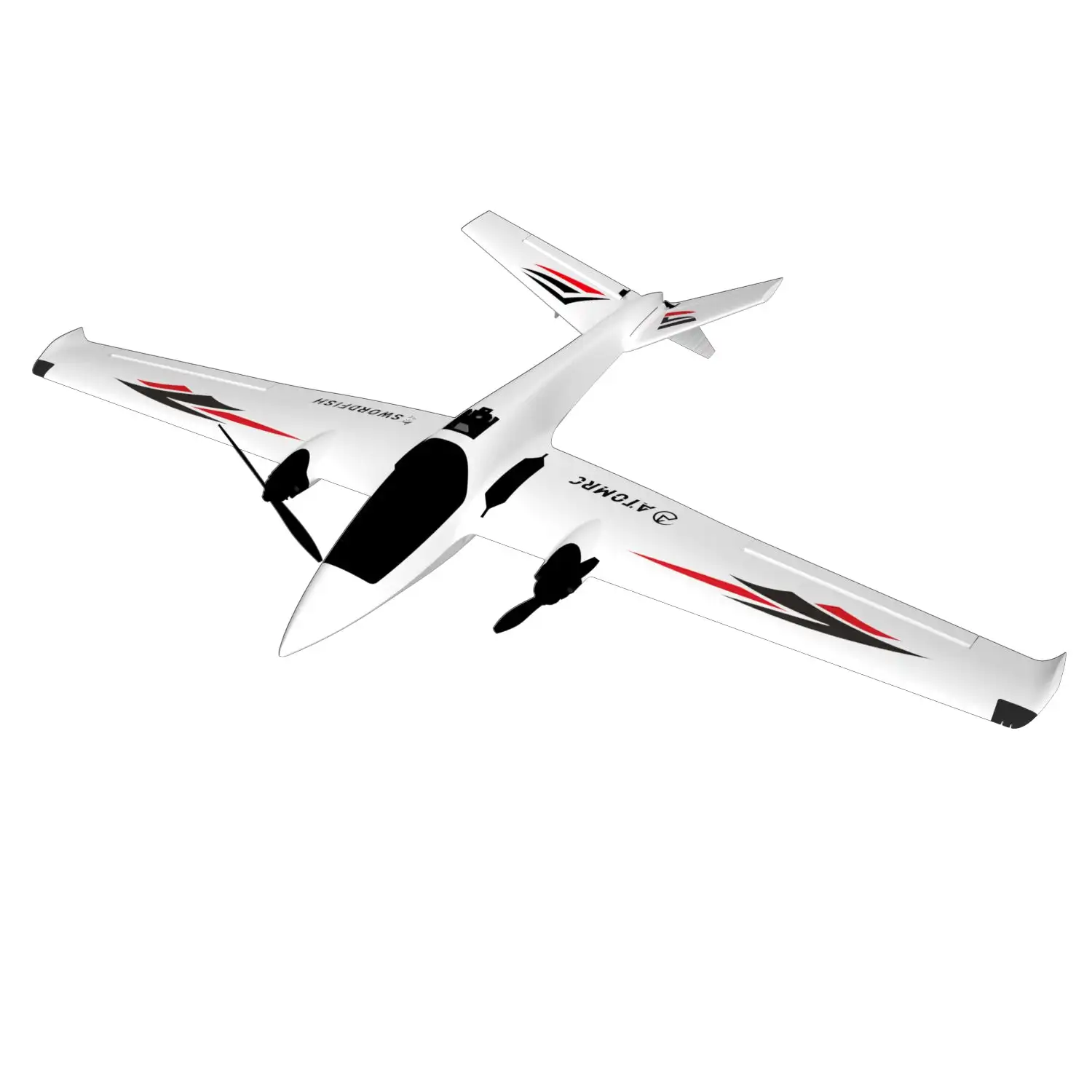 

Самолёт Atomrc Swordfish FPV RC с фиксированным крылом, 1200 мм, режим автозапуска, возврат в дом, комплект режимов круга/PNP/RTH