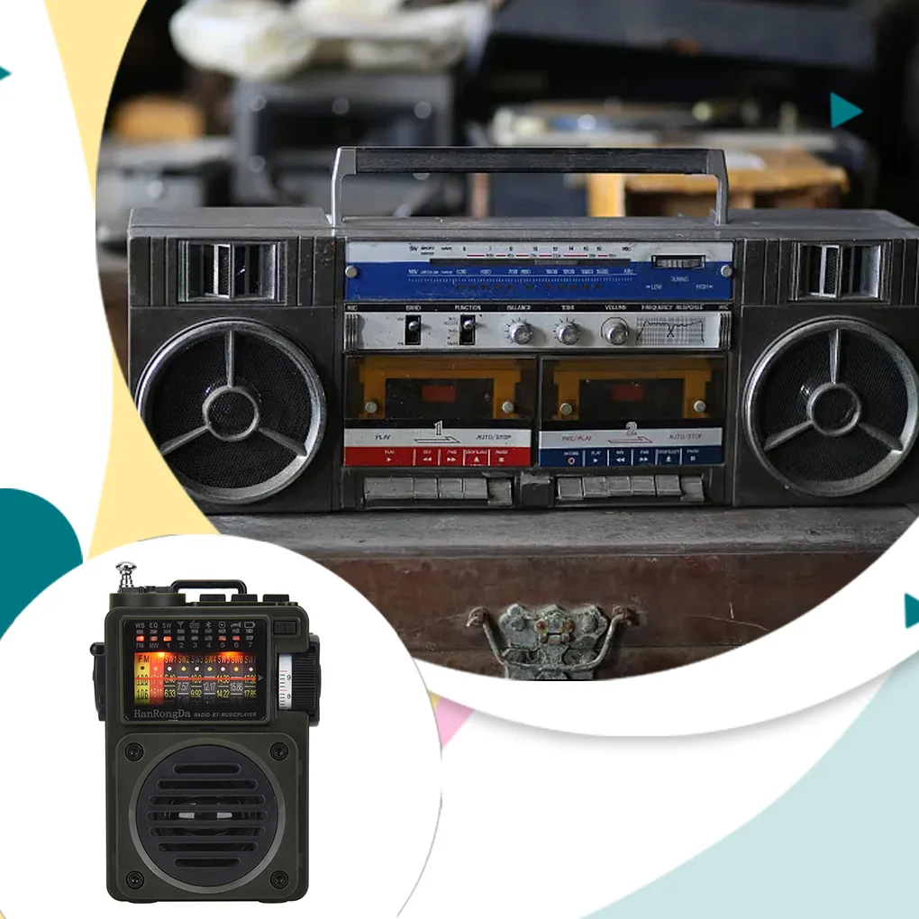 ABS-радио Bluetooth-совместимое с 5 0 радио портативная карта памяти питанием от