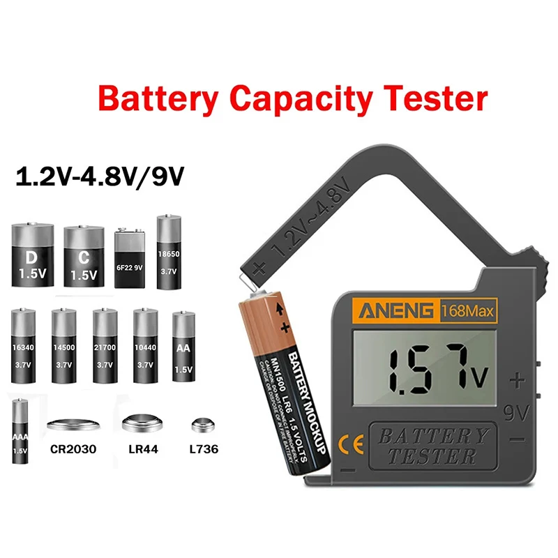 Цифровой диагностический ЖК-дисплей с параметрами емкости батареи проверка