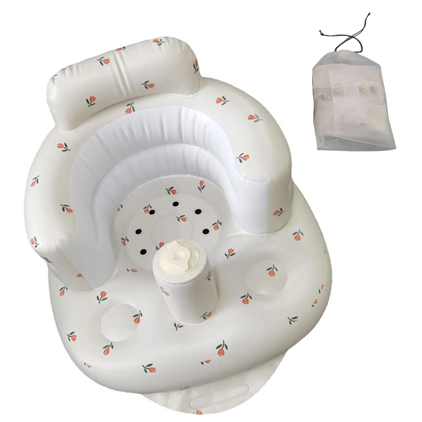 

Infant Shower Chair Portable Pool Float Chair for Infant Infant Support Seat Summer Toddler Chair for Sitting Up Shower Gifts