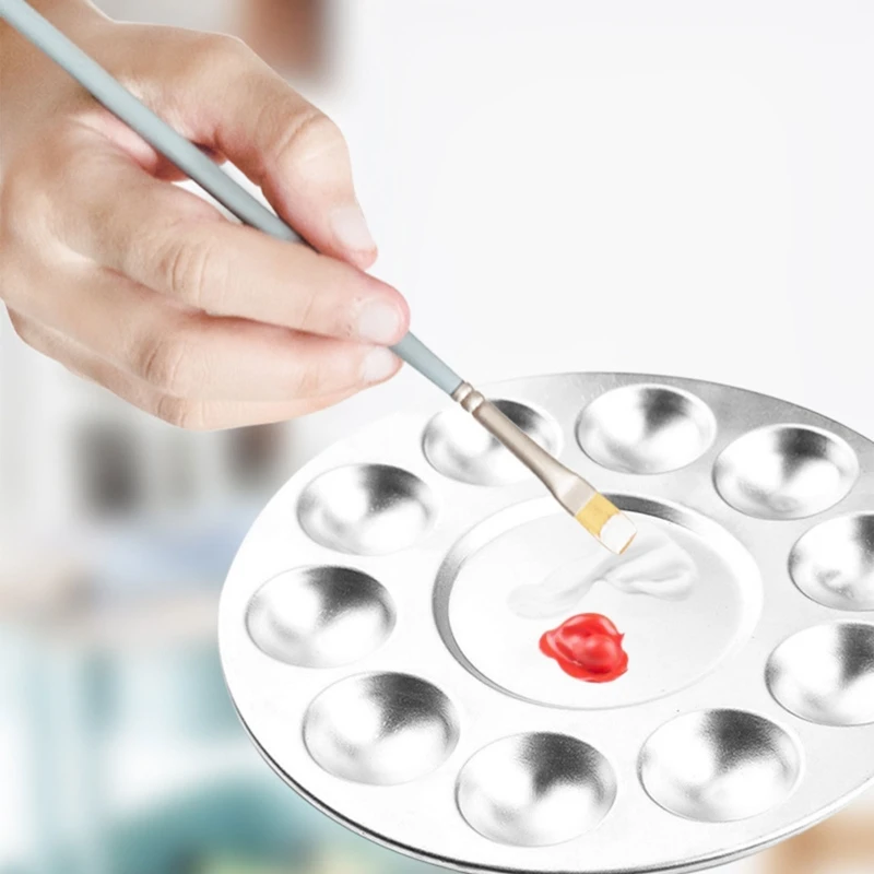 

Палитра для рисования, металлический поддон для рисования, для детей, классов, студентов, для рисования на художественном проекте, акварель...