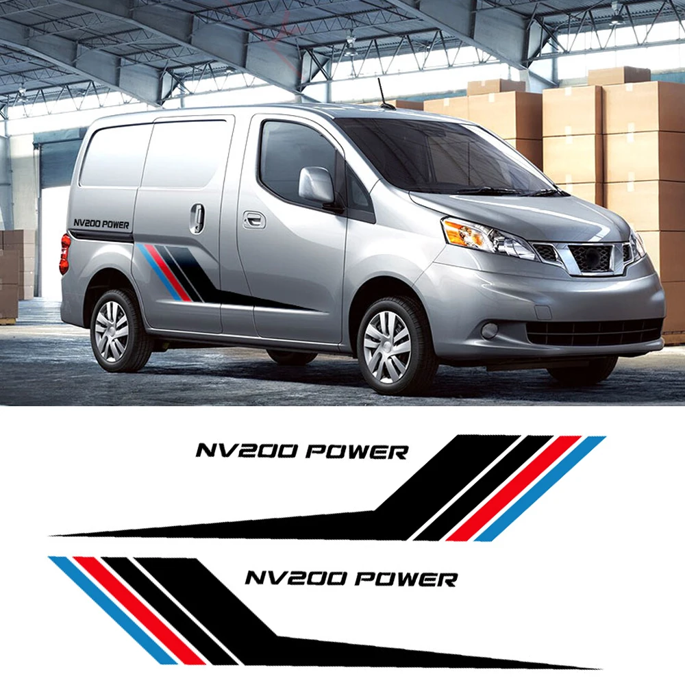 

Наклейки на двери автомобиля, виниловые, полоски, графика, тюнинг автомобиля, 2 шт.