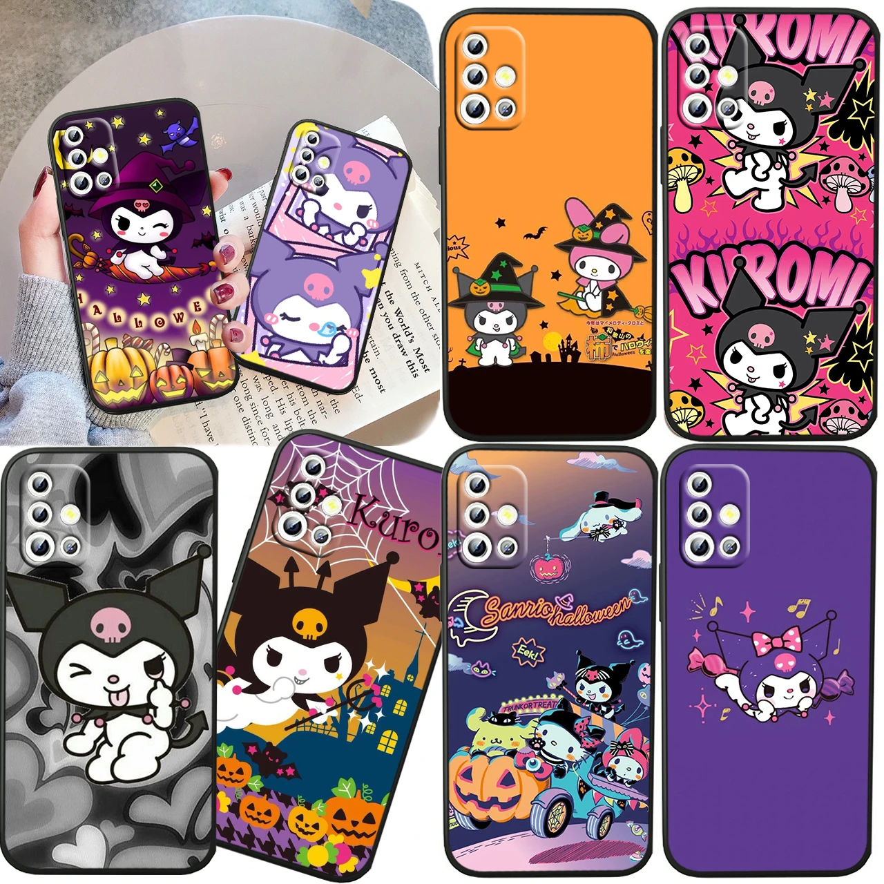 

Cartoon Cool Kulomi For Samsung A04S A81 A91 A71 A51 A41 A31 A12 A21S A01 4G 5G Silicone Soft Black Phone Case