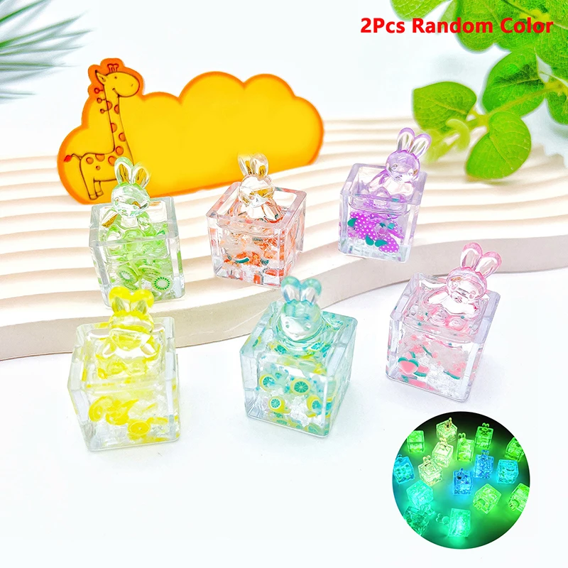 

2 шт., светящиеся квадратные игрушки-кролики