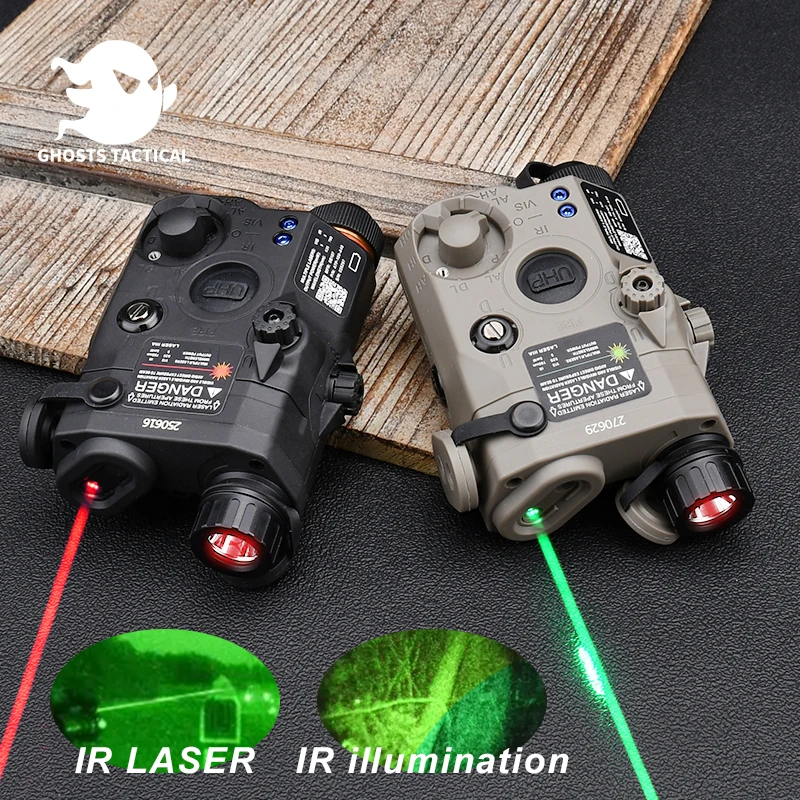 Tactical AN/PEQ-15 Red/Green IR Laser Sight IR illumination Airsoft night vision Flashlight Torch PEQ UHP Fit Hunting 20mm Rail