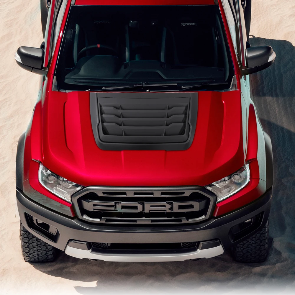 Защитный чехол для капота черный матовый Ford Ranger Raptor 2015-2022