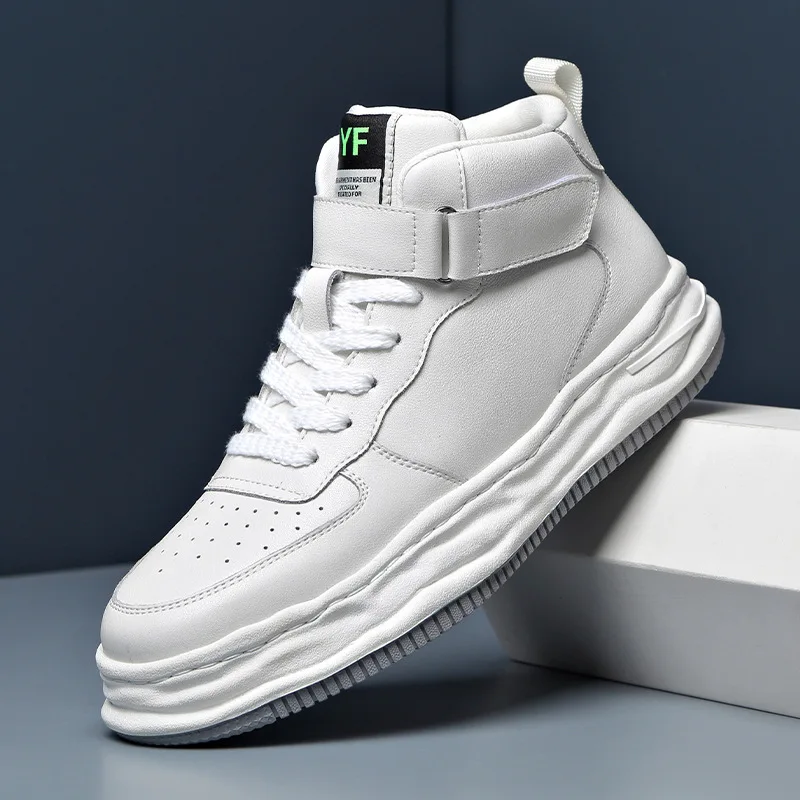 

Мужская обувь Новинка весна-осень 2022 Дышащие Модные Туфли Белая обувь британская повседневная кожаная обувь Мужская молодежная трендовая ...