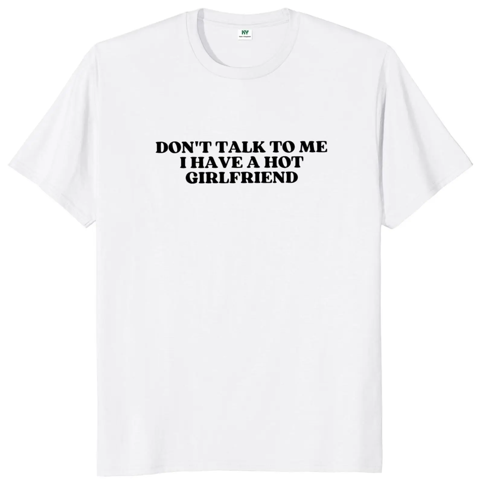 Футболка унисекс Don't Talk со мной 100% хлопок европейские размеры