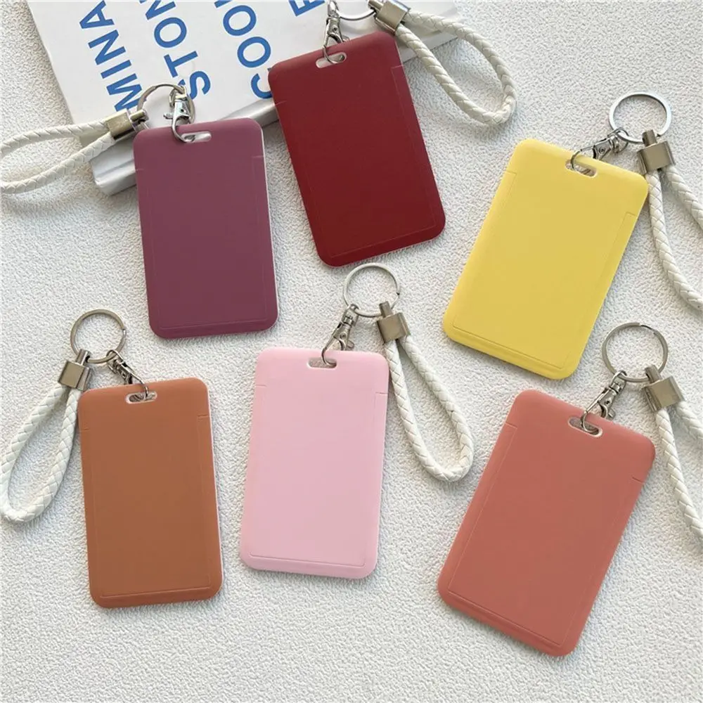 

Office Work Credit Card Keyring Business Bus Card Cover Badge Card Protective