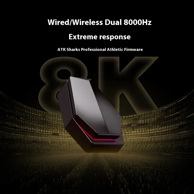 Фото ATK Blazing Sky X1 Pro Max Мышь Paw3950 Датчик 8K с низкой задержкой Трехрежимная беспроводная мышь Легкие игровые мыши для ПК геймера №4