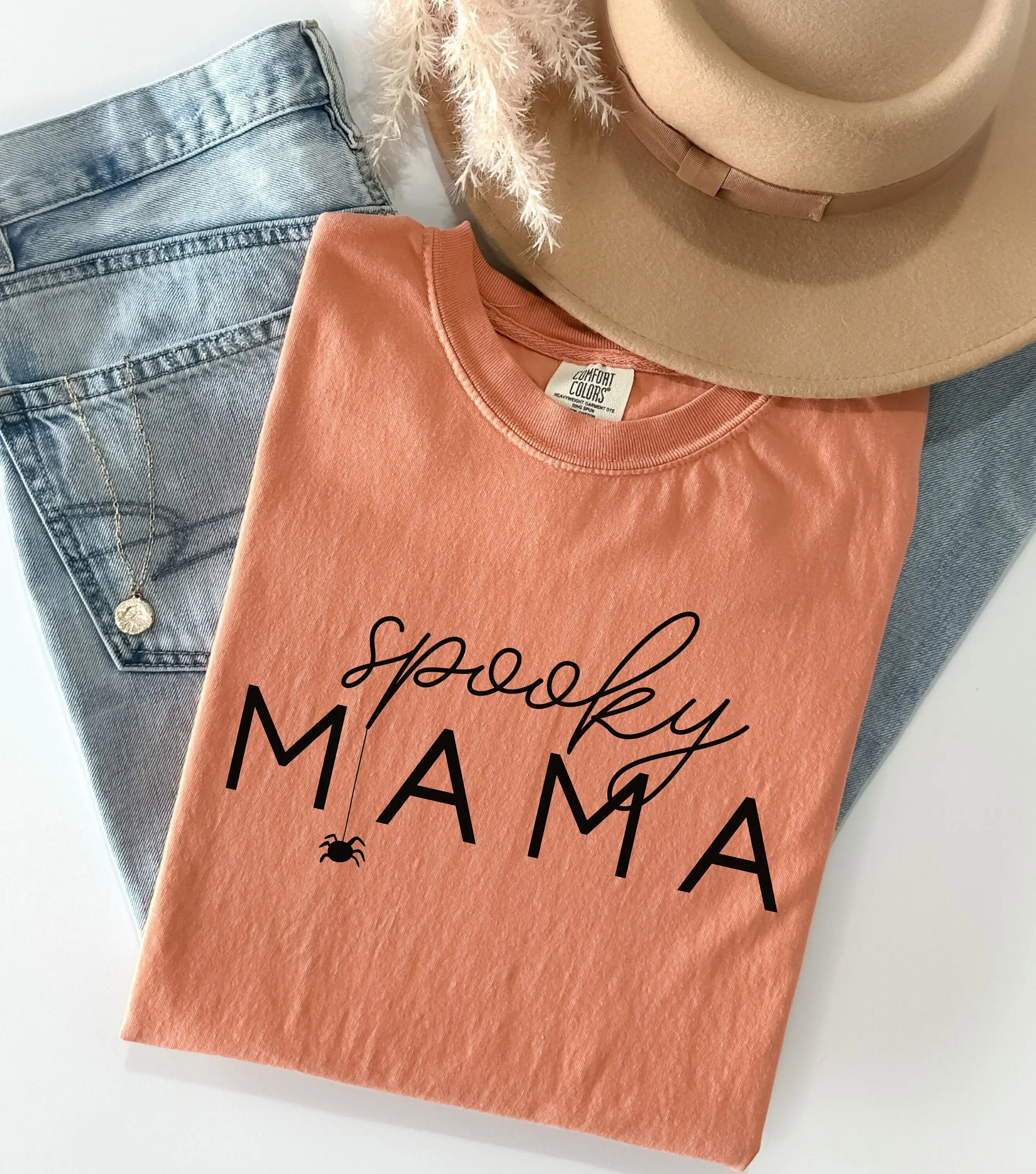 Удобная цветная футболка на Хэллоуин для мамы Женская мамина большие размеры