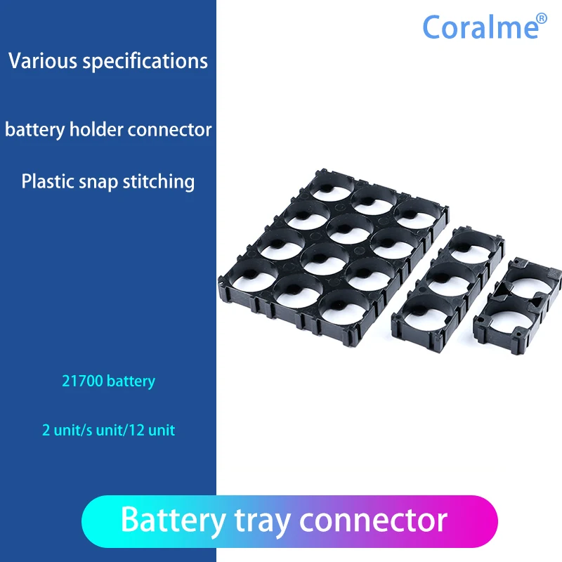 

21700Battery Bracket 2/3/12 Connector Plastic Buckle Splicing Combination Bracket Battery Tray Connector 21700 Battery Bonnector