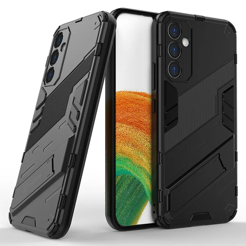 For Samsung Galaxy A34 Case Cover Samsung A34 A33 A32 A04E A53 A13 Anti-slip Bumper Holder Stand Armor Full Case Samsung A34 5G