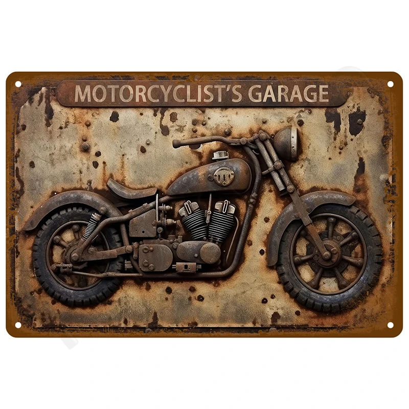 

Металлическая винтажная табличка Mancave