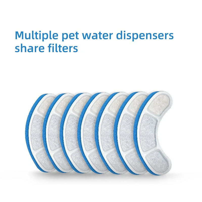 

3/6/12PCS Cat Water Fountain Replacement Filter Elements Activated For Cats Pet Drinking Bowl Auto Feeder