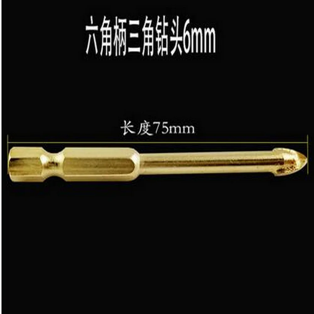 

Free Shipping of 2PCS Home Decoration 6/8/10/12MM 1/4"Hex Shank with Triangular Head TCT Tipped Marble/Tile Drill Bits Core Bits