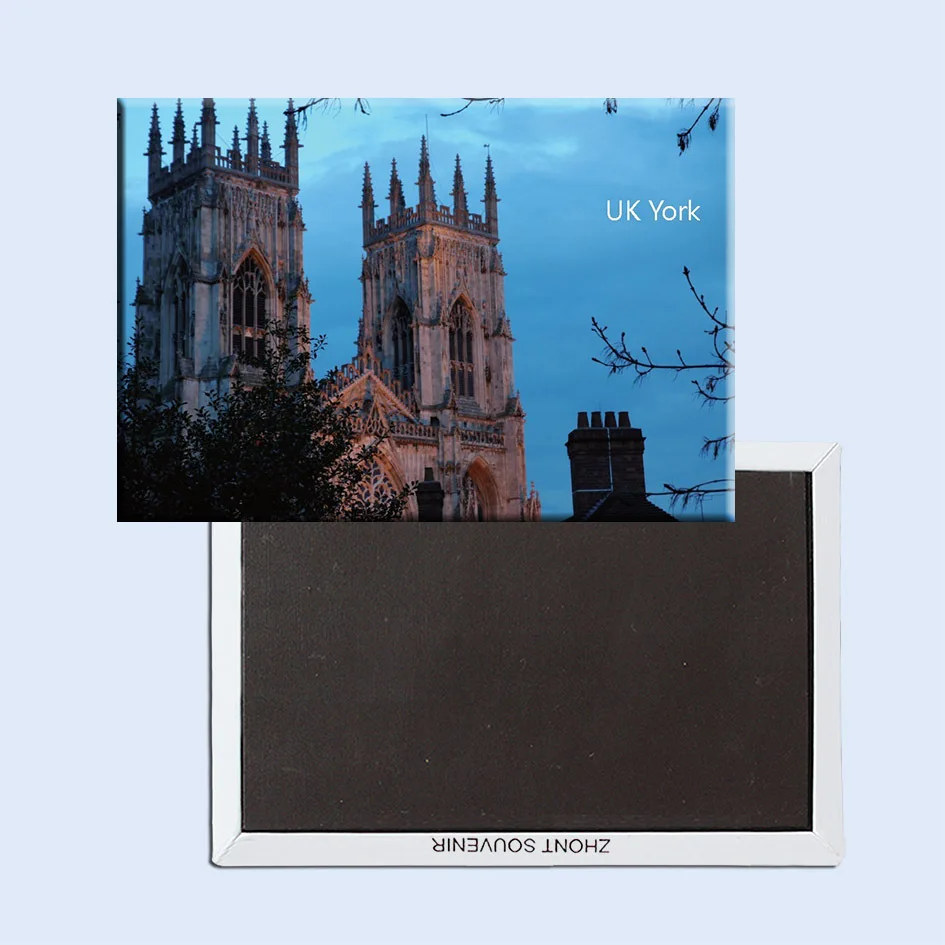 

Tourist Magnets SOUVEMAG,British York Church City Tourist Rectangle Metal Fridge Magnet 5313 For Kitchen Fridge