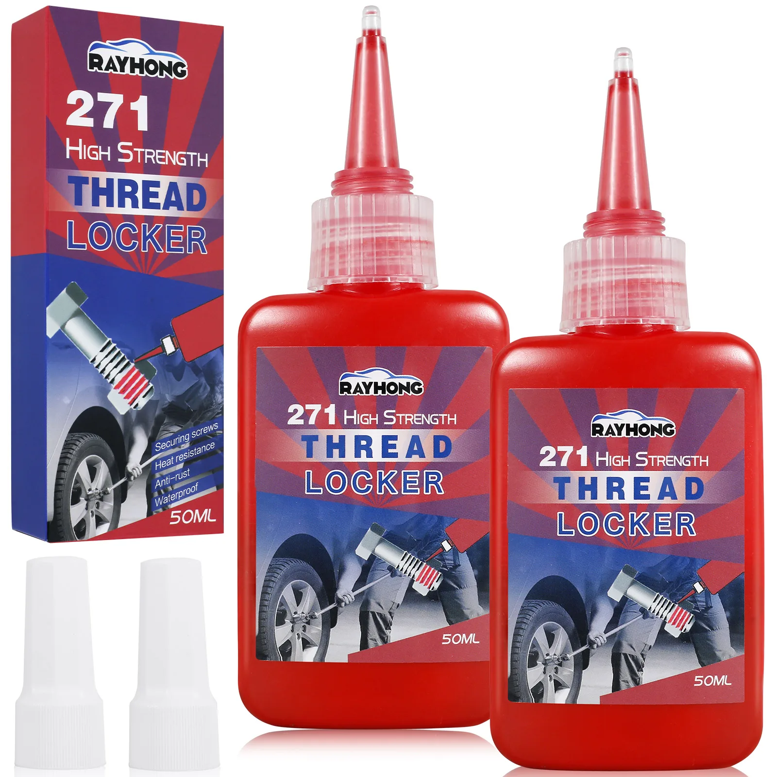 

2 шт. резьбовой шкафчик 50 мл высокопрочные 271 гайки Болты резьбовой шкафчик уплотнительные застежки и металлический резьбовой шкафчик Герметичный замок