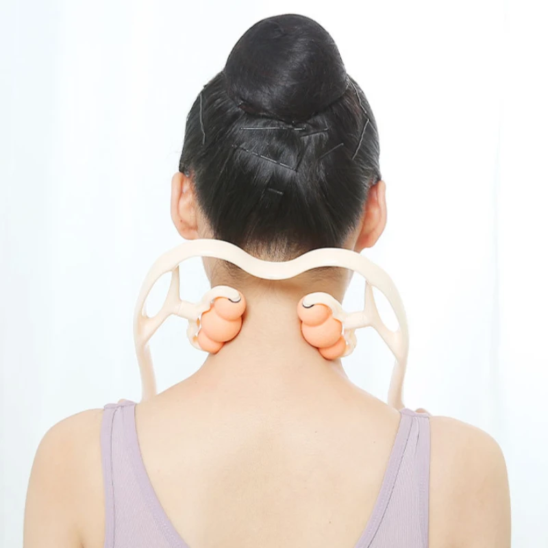 

Neck Massage Tool Pressure Point Therapy Pressure Relieve Hand Roller Massage Neck Shoulder Dual Trigger Point Self Massager