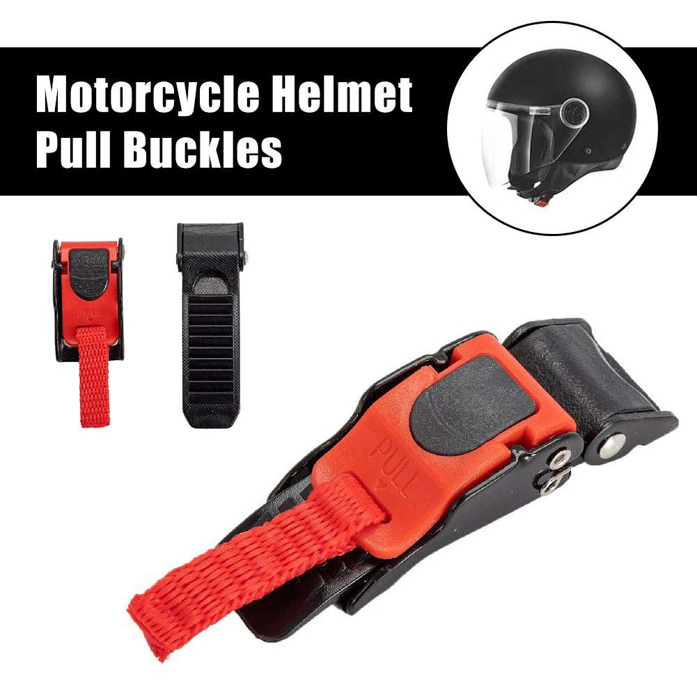 

1pc Universal Motorcycle Helmet Pull Buckles for Easy Helmet Removal Crash Helmet Clip Chin Strap Quick Release Pull Buckle
