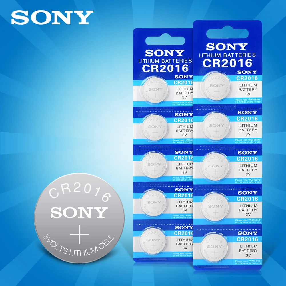 

50 шт., литий-ионные батарейки для Sony CR2016 3 в DL2016 ECR2016 LM2016 BR2016 CR 2016