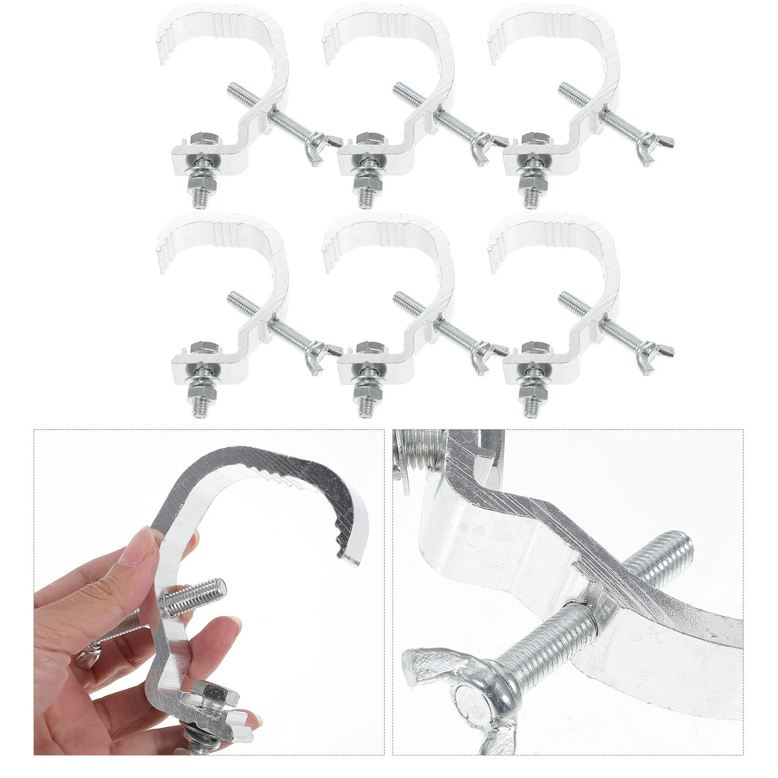 

Trigger Moving Light Clamps Metal Truss Hooks O-clamp Aluminum Alloy Clips Stage Dj