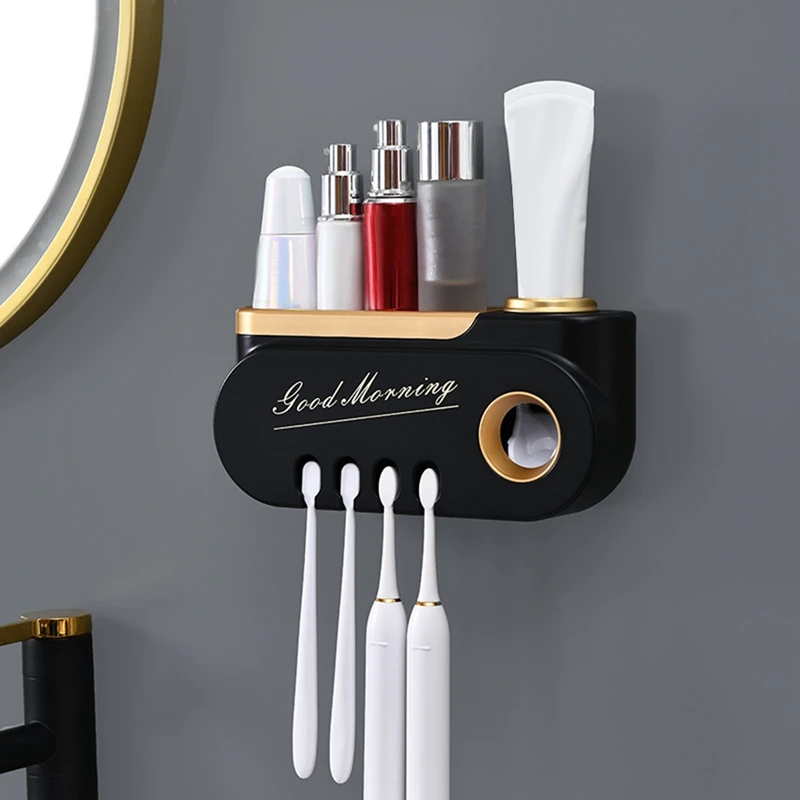 Подвесной держатель для зубных щеток автоматический дозатор зубной пасты