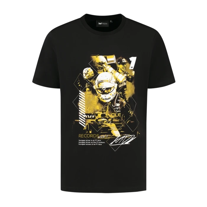 

F1 Racing Driver Verstappen Pattern T-shirt Formula One 2023 New Short-sleeved Summer Men's Oversized Tops
