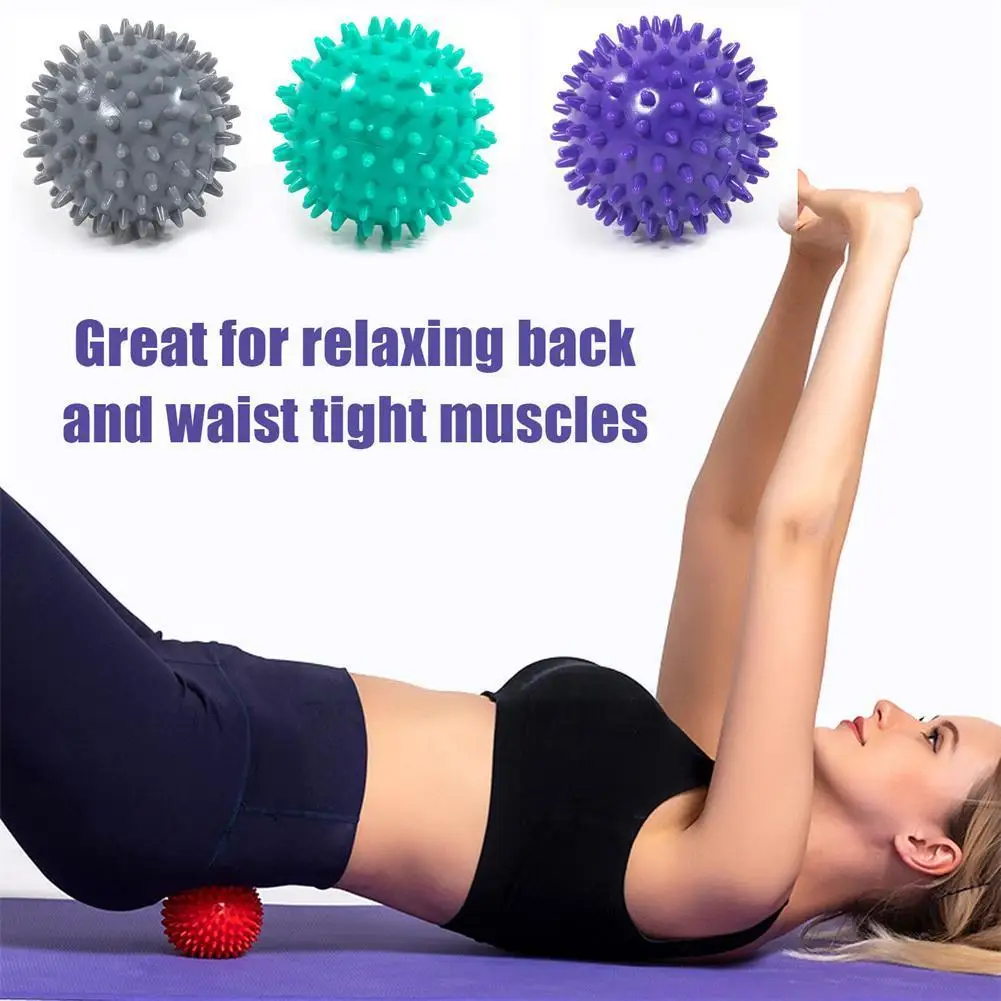 

Массажный мяч I4Z5 для йоги, снятия напряжения, спорта, фитнеса, релаксации ступни, мышц ног, меридиан, шарик для массажа плеч и шеи, I4Z5