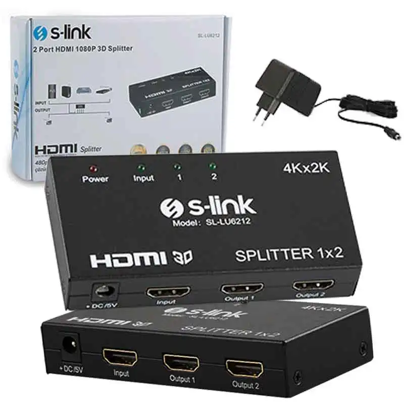 

S-LINK SL-LU6212 2 PORT 4K * 2K 2K HDMI дистрибьютор