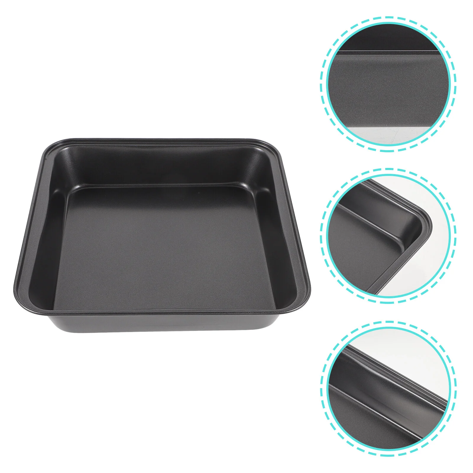 

Cookie Plate Square Baking Pan Trays Square Pans Steel Design Pizza Carbon Serving Banquet