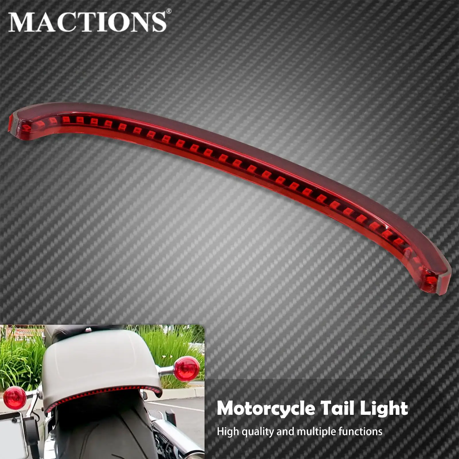

Motorcycle Tail Light w/ Turn Signals Brake Stop Red Lights For Harley Softail Standard Slim Heritage 2018-2021 2022