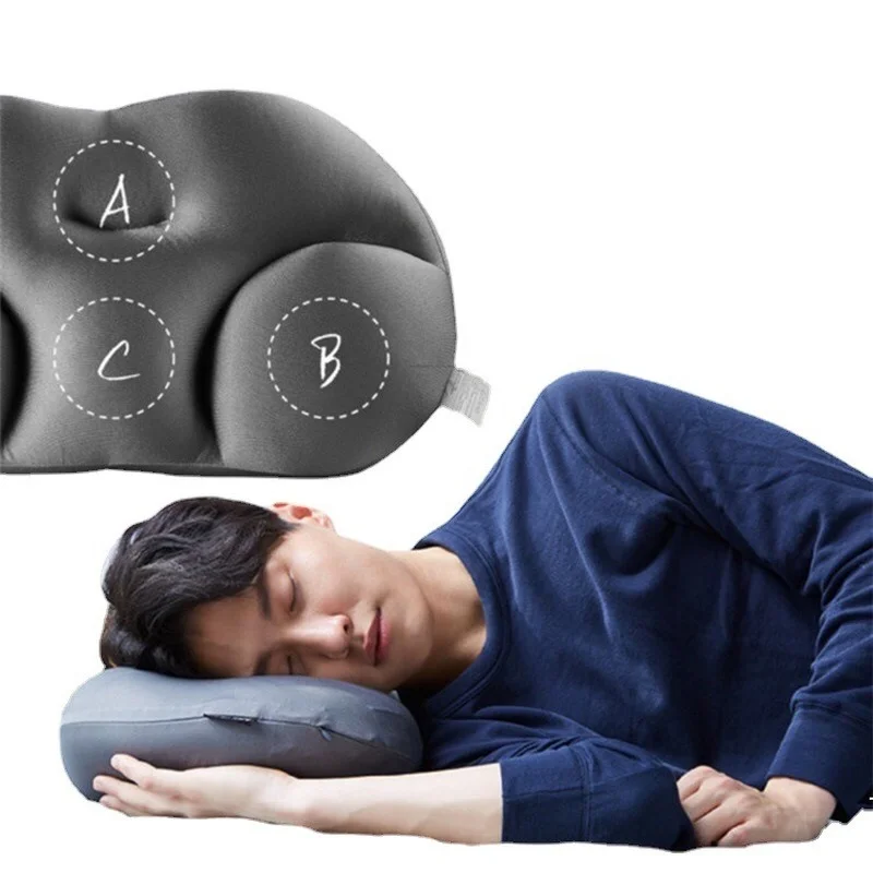 

All-round Sleep Pillow Egg Sleeper 3D Neck Micro Airball Pillow Deep Sleep Soft Decompression Neck Support Head Rest Air Cushion